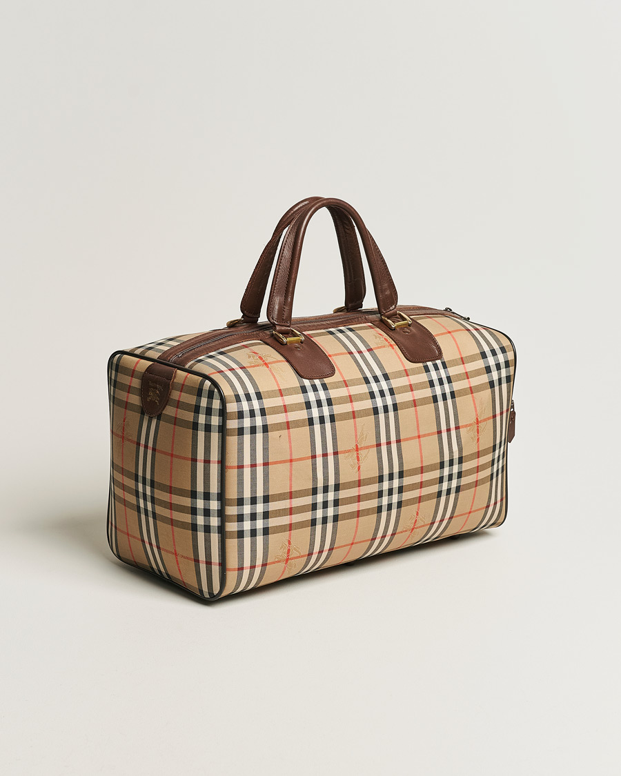 Herren | Burberry Pre-Owned Duffle Bag Haymarket Check | Burberry Pre-Owned | Duffle Bag Haymarket Check