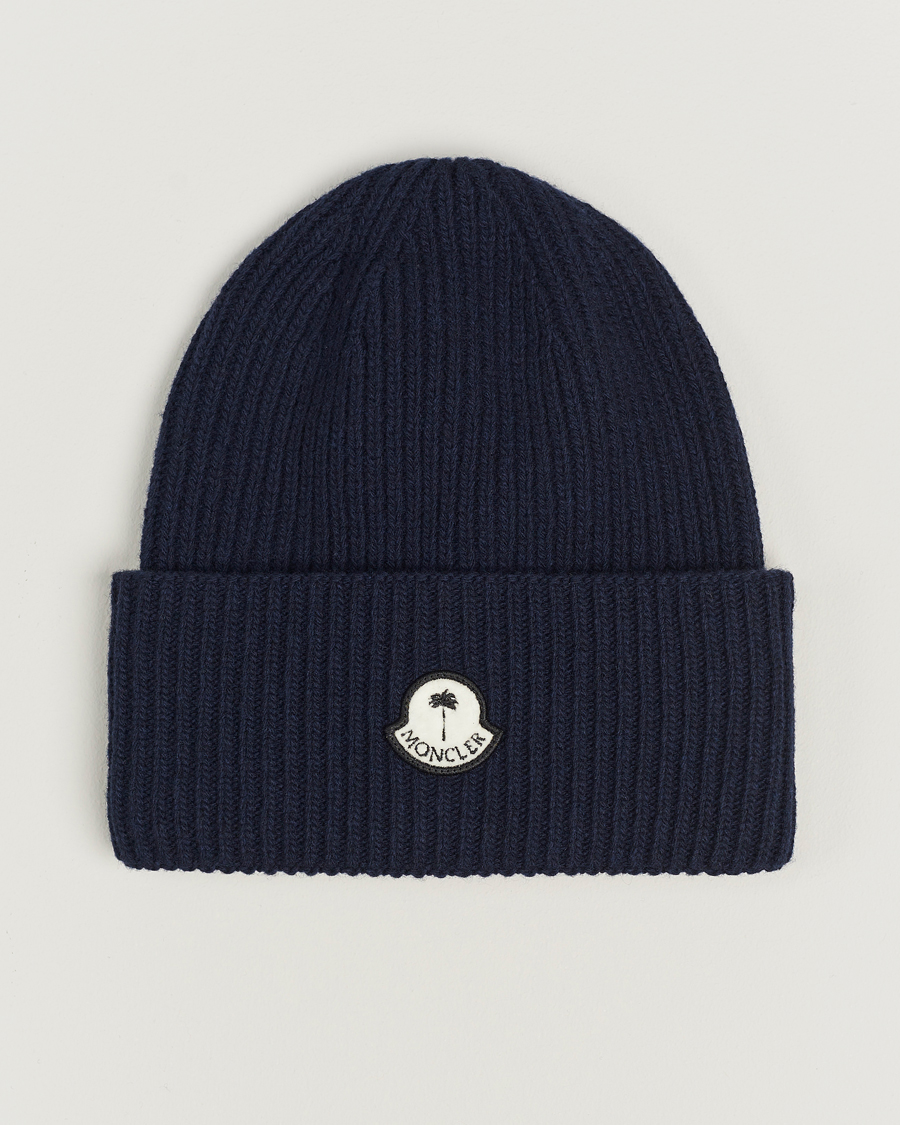 Herren | Moncler Genius Rib Knit Beanie Navy | Moncler Genius | Rib Knit Beanie Navy