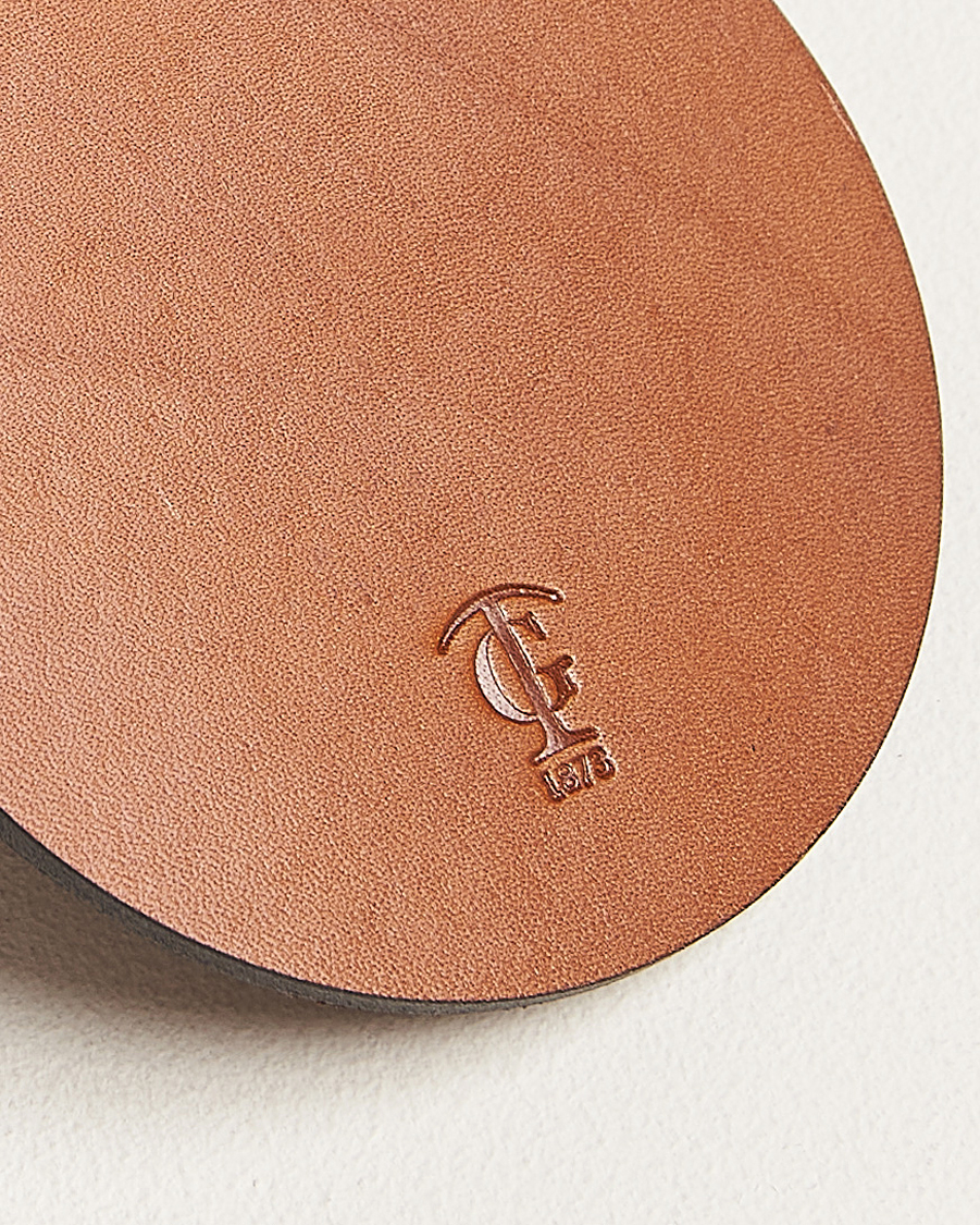 Herren | Für das Zuhause | Tärnsjö Garveri | Leather Coaster Set 006 Light Brown