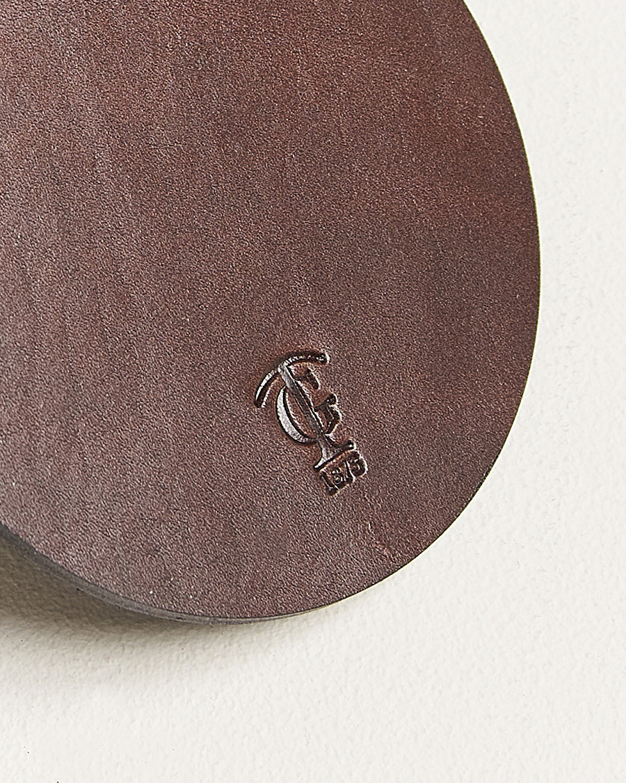 Herren | Für das Zuhause | Tärnsjö Garveri | Leather Coaster Set 006 Dark Brown