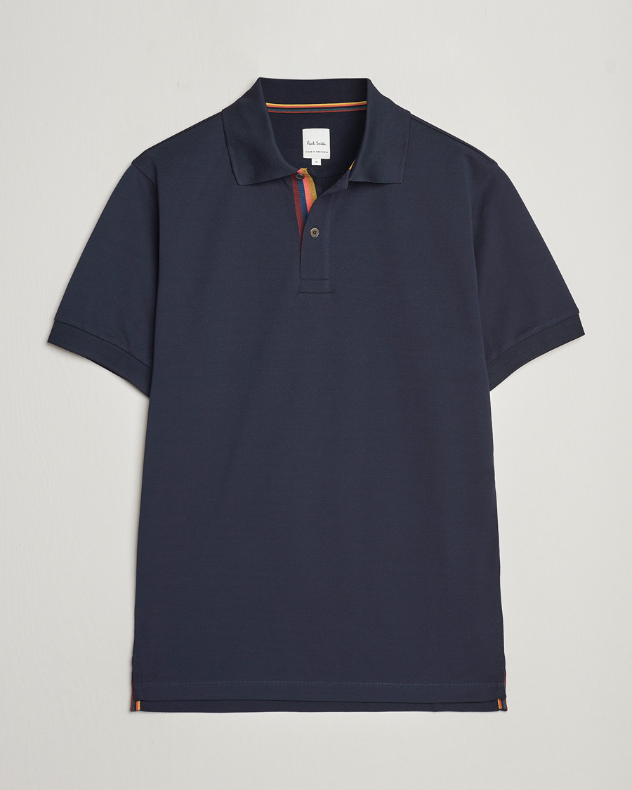 Herren | Poloshirts | Paul Smith | Placket Stripe Polo Navy
