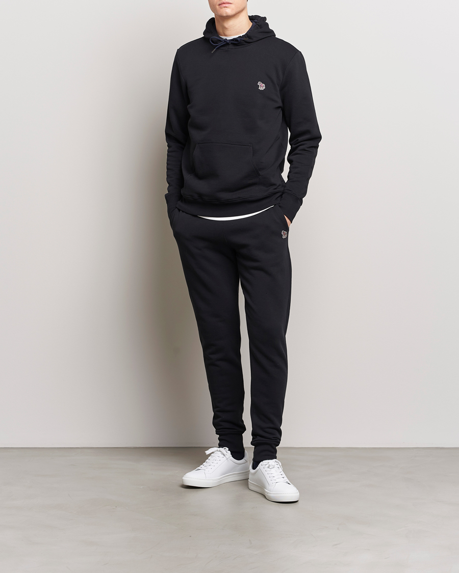 Herren | Pullover | PS Paul Smith | Zebra Organic Cotton Hoodie Black