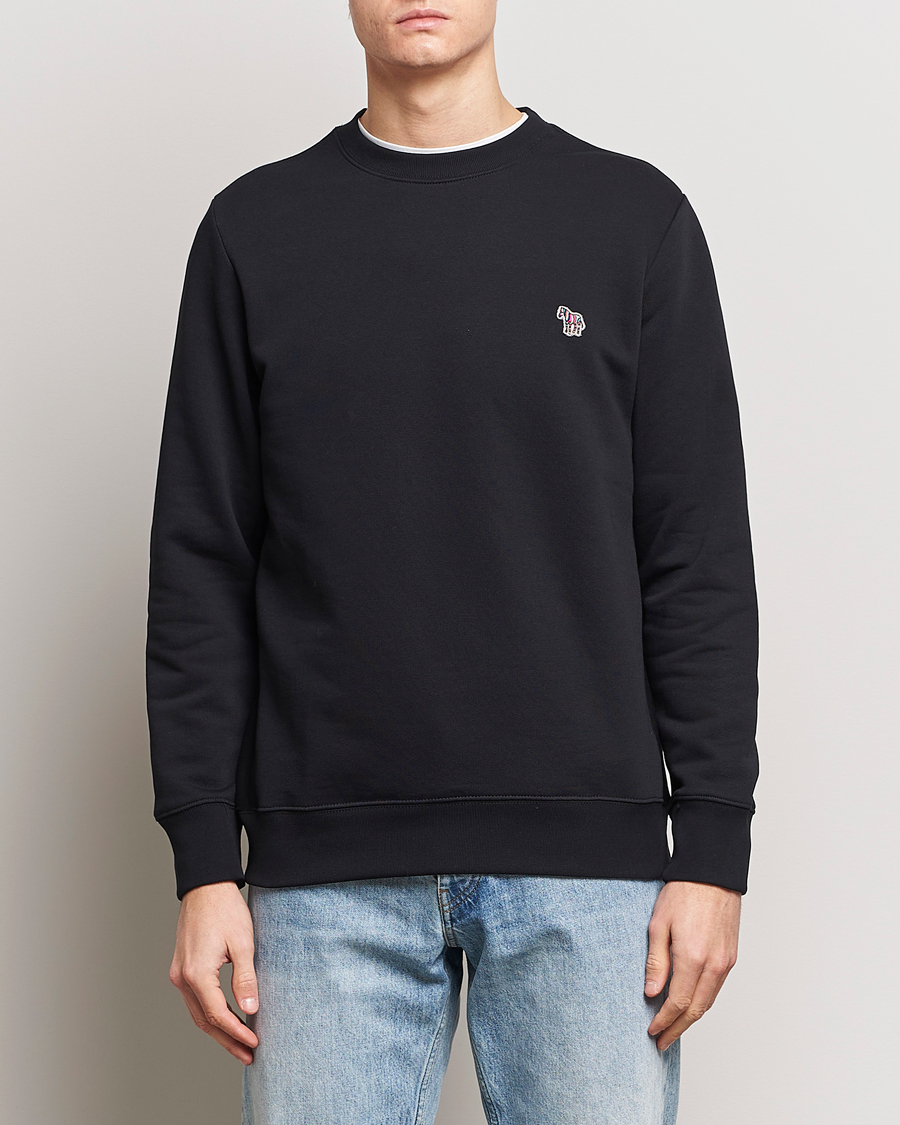 Herren | Sweatshirts | PS Paul Smith | Zebra Organic Cotton Sweatshirt Black