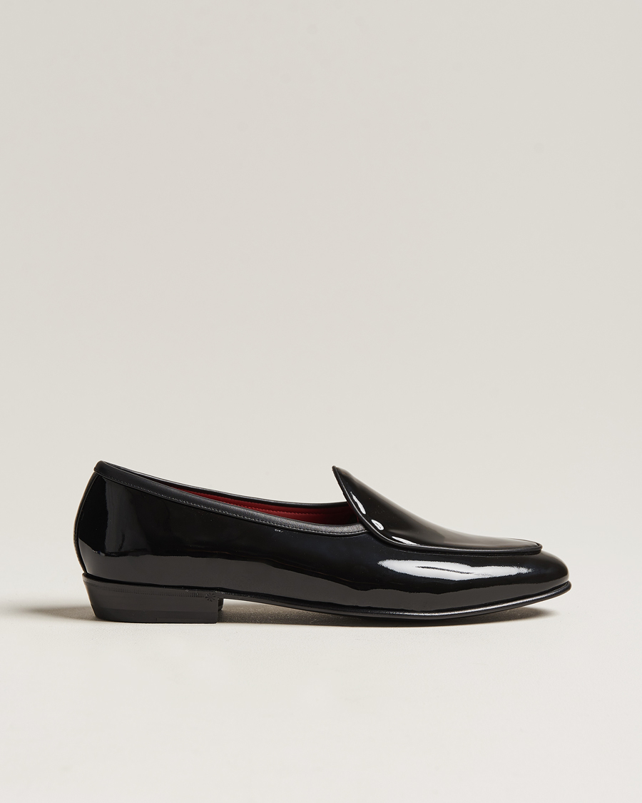 Herren | Baudoin & Lange Sagan Patent Loafers Black Calf | Baudoin & Lange | Sagan Patent Loafers Black Calf
