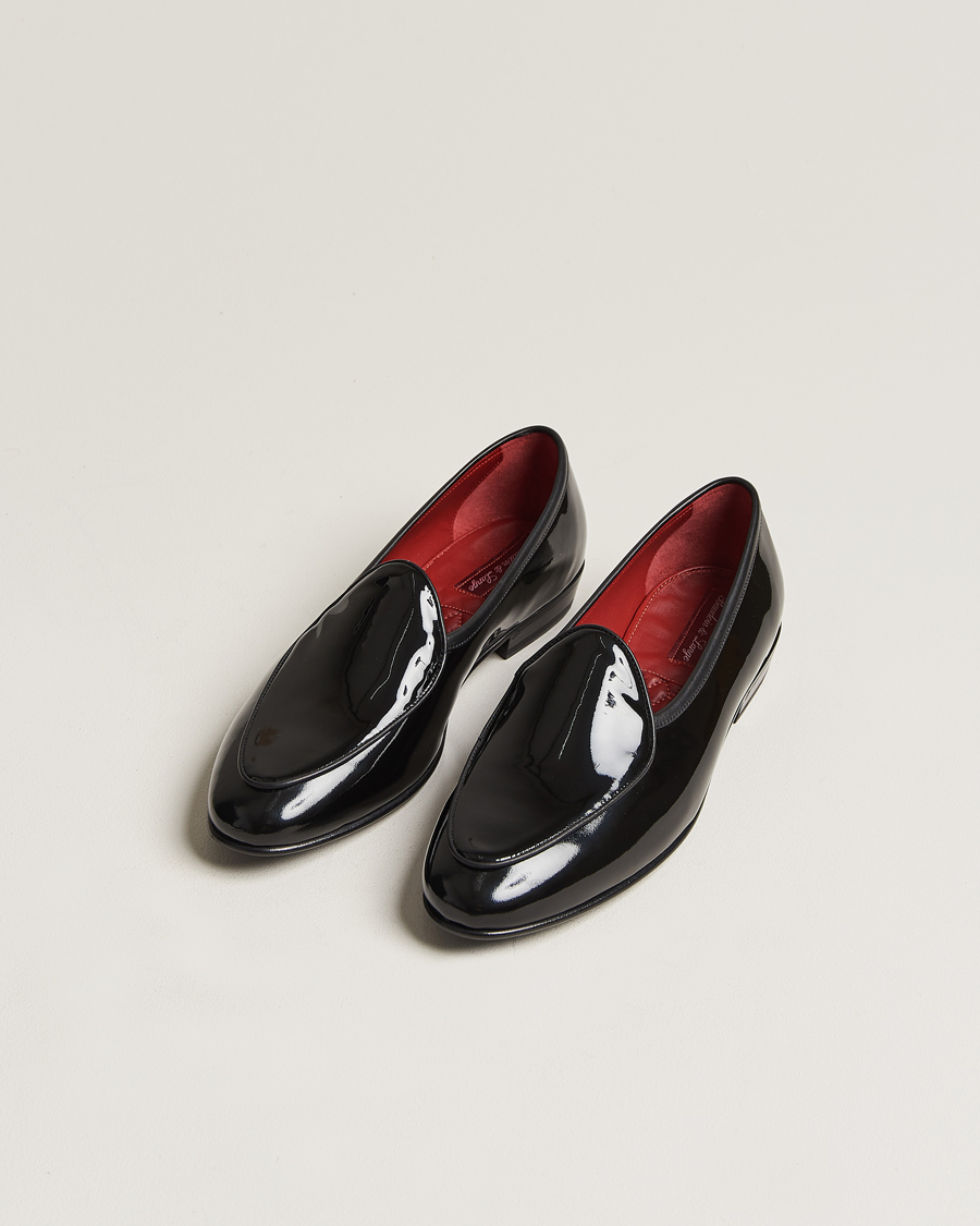 Herren | Baudoin & Lange Sagan Patent Loafers Black Calf | Baudoin & Lange | Sagan Patent Loafers Black Calf