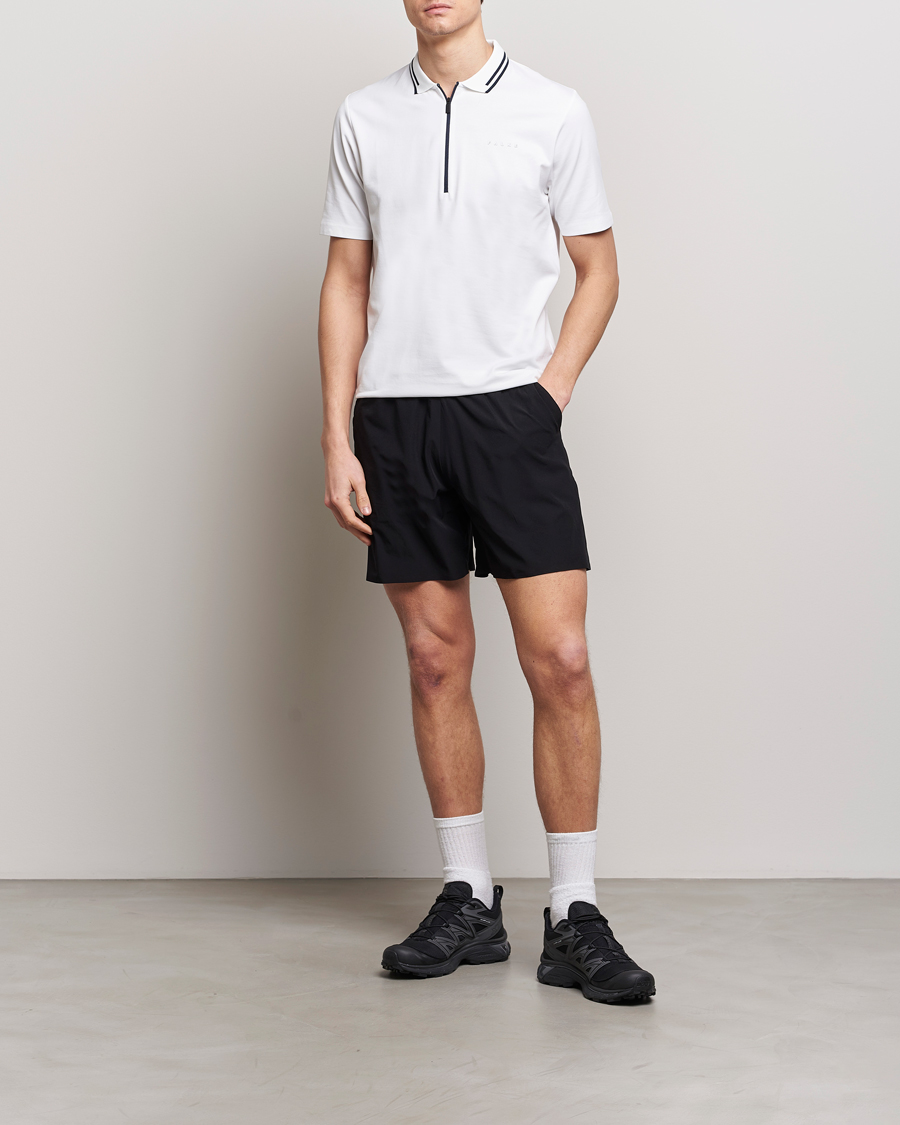 Herren | Poloshirts | Falke Sport | Falke Zip Polo Shirt White