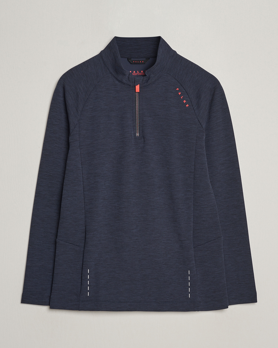 Herren | Pullover | Falke Sport | Falke Core Half Zip Warm Up Shirt Black