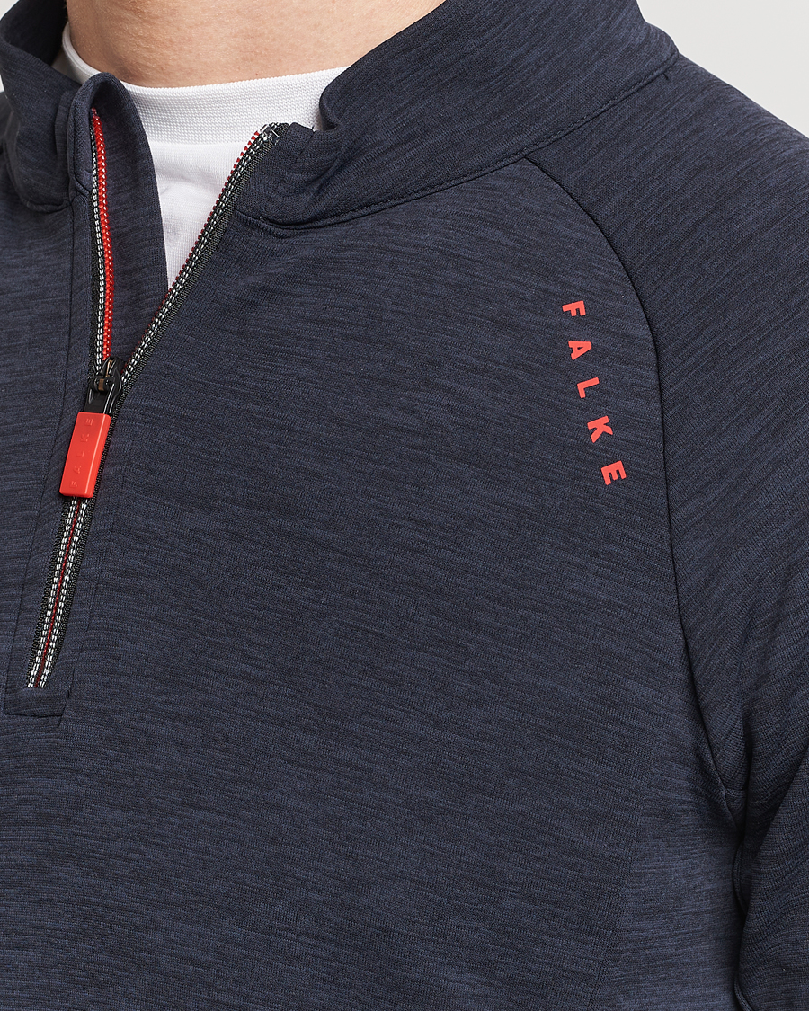 Herren | Pullover | Falke Sport | Falke Core Half Zip Warm Up Shirt Black