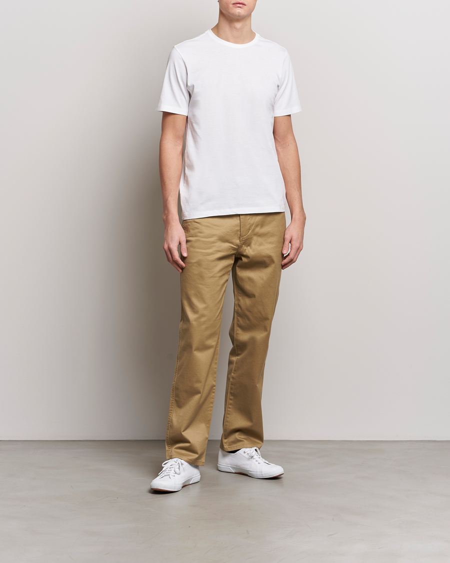 Herren | T-Shirts | KnowledgeCotton Apparel | Agnar Basic T-Shirt Bright White