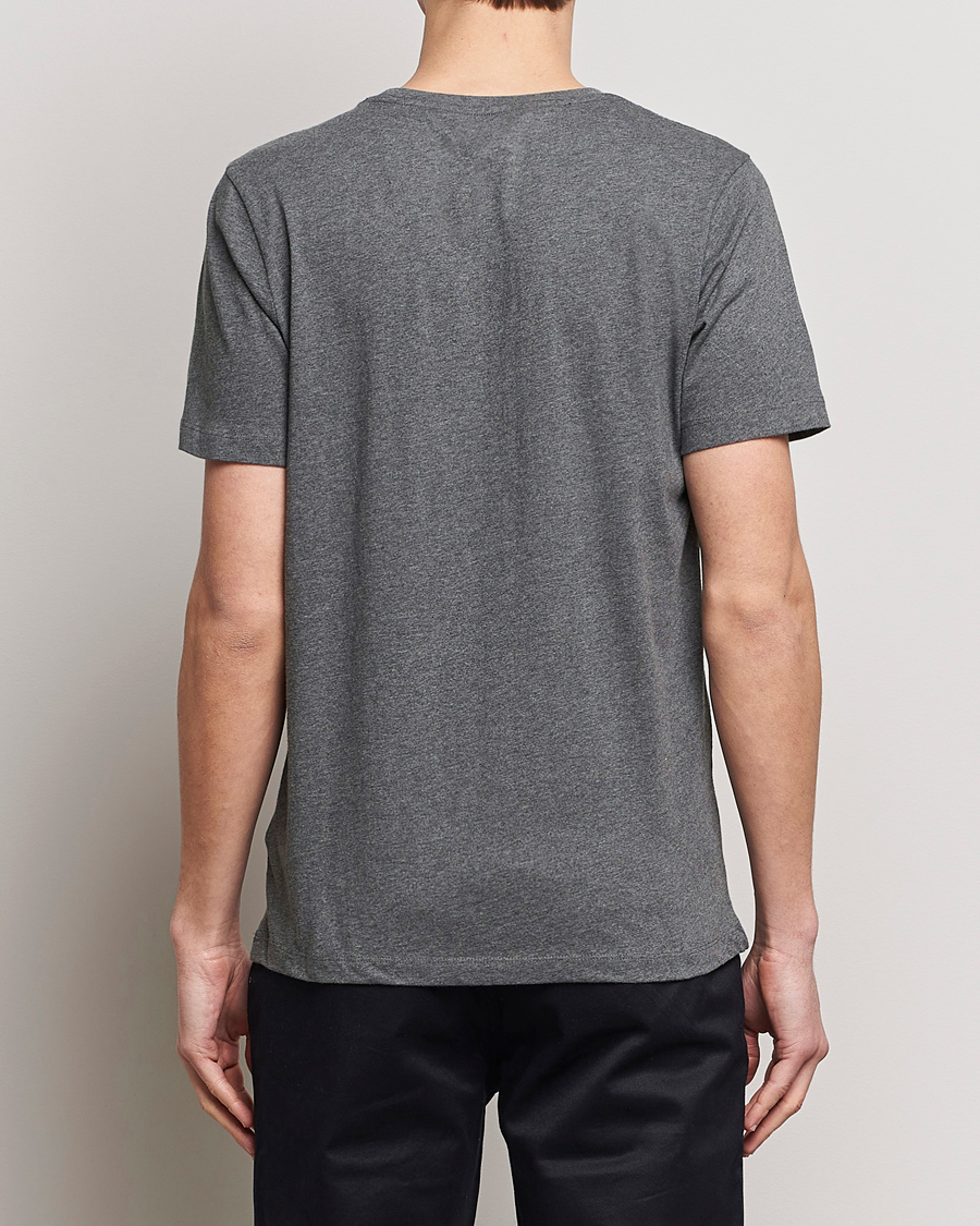 Herren | T-Shirts | KnowledgeCotton Apparel | Agnar Basic T-Shirt Dark Grey Melange