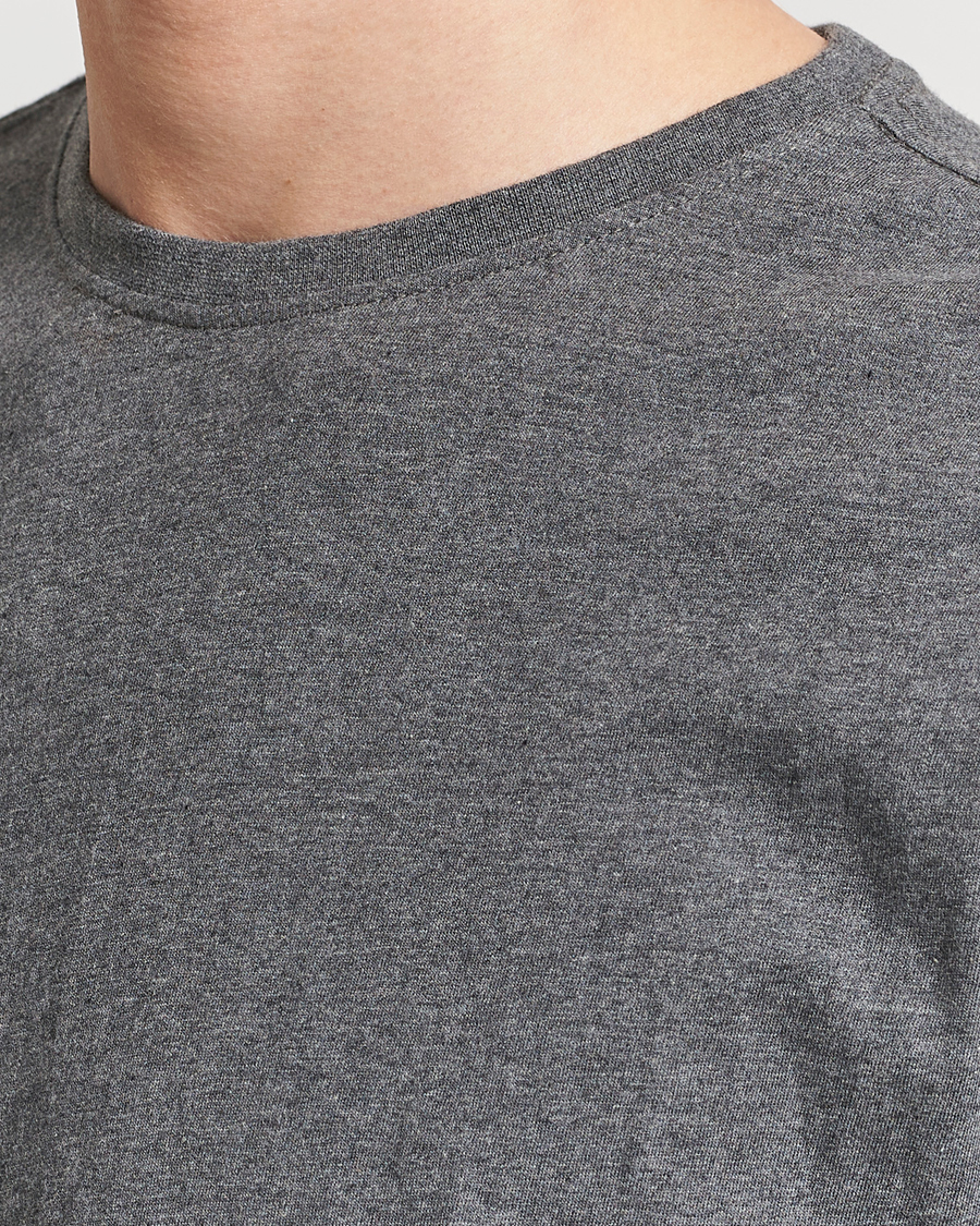 Herren | T-Shirts | KnowledgeCotton Apparel | Agnar Basic T-Shirt Dark Grey Melange