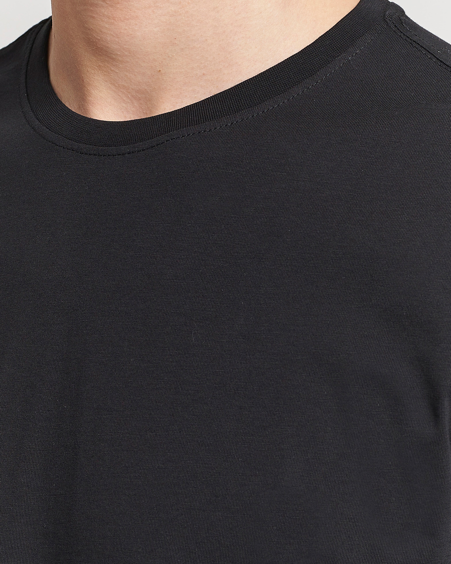 Herren | T-Shirts | KnowledgeCotton Apparel | Agnar Basic T-Shirt Jet Black