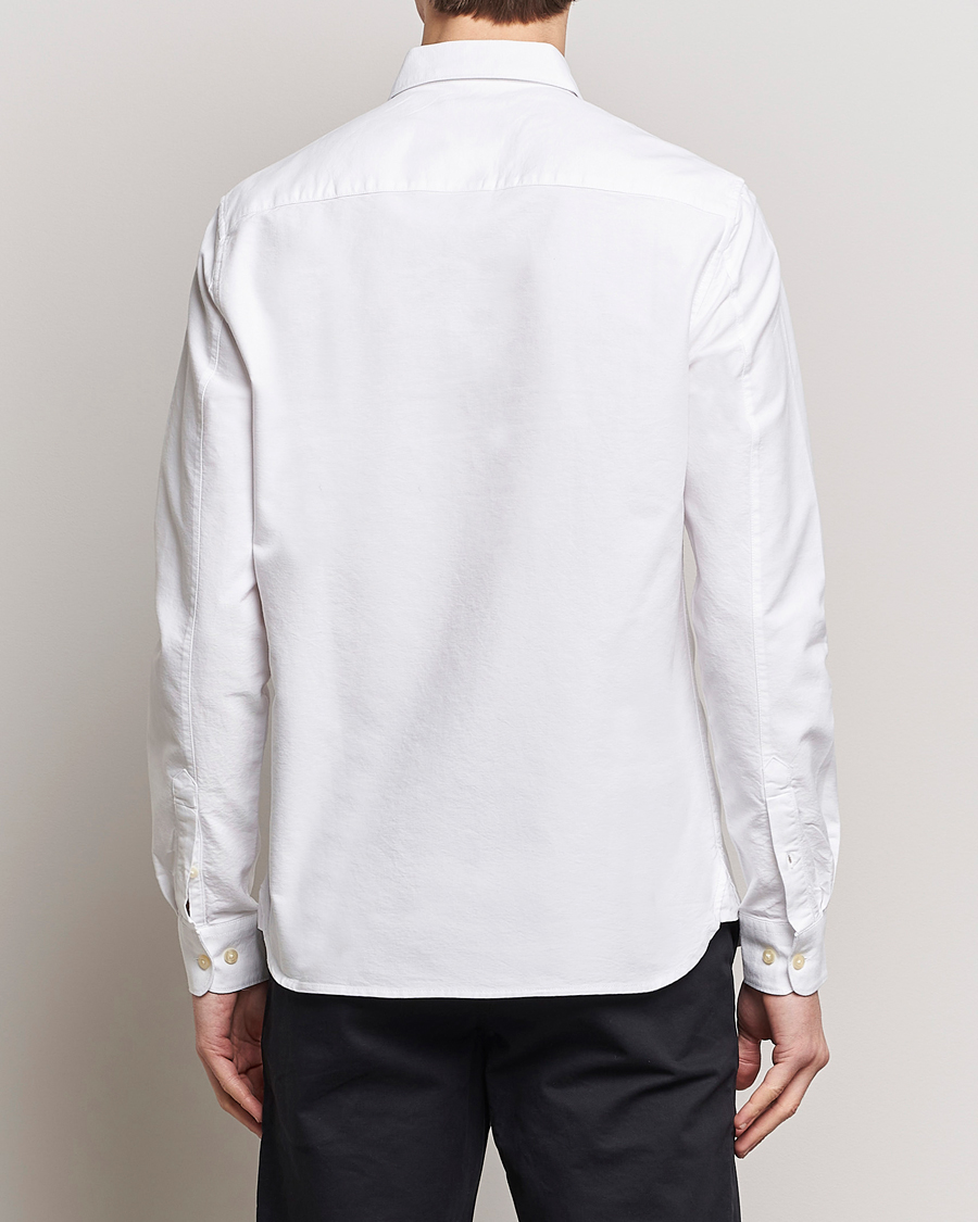 Herren | Hemden | KnowledgeCotton Apparel | Harald Small Owl Regular Oxford Shirt Bright White