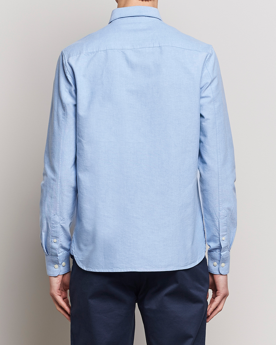 Herren | Hemden | KnowledgeCotton Apparel | Harald Small Owl Regular Oxford Shirt Lapis Blue