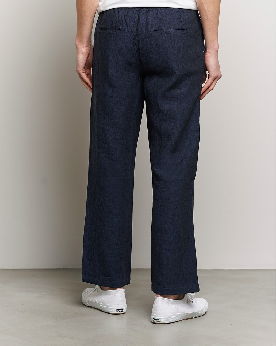 Herren | Hosen | KnowledgeCotton Apparel | Loose Linen Pants Total Eclipse