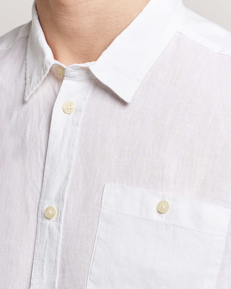Herren | Hemden | KnowledgeCotton Apparel | Regular Linen Shirt Bright White
