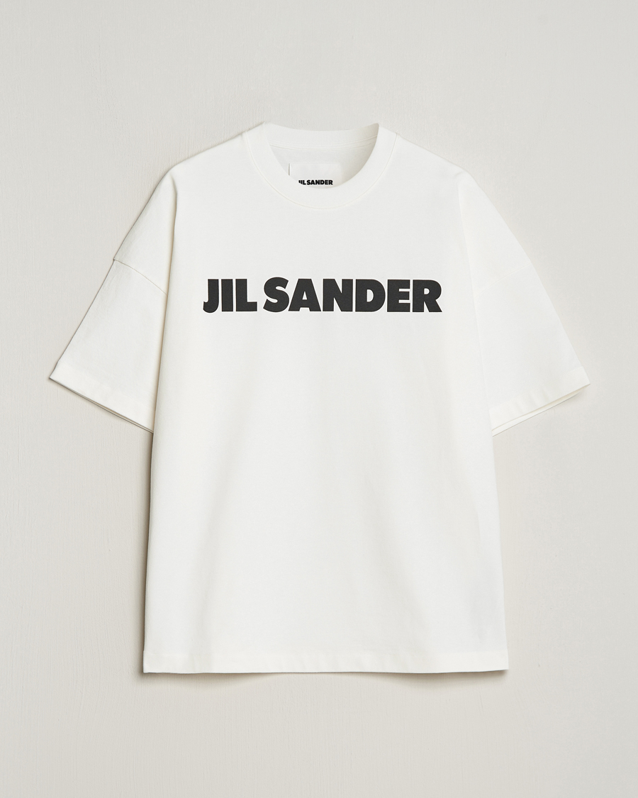 Herren | T-Shirts | Jil Sander | Round Collar Logo T-Shirt White