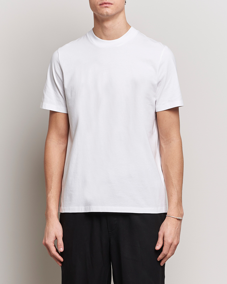 Herren | Weiße T-Shirts | Jil Sander | Round Collar Simple T-Shirt White