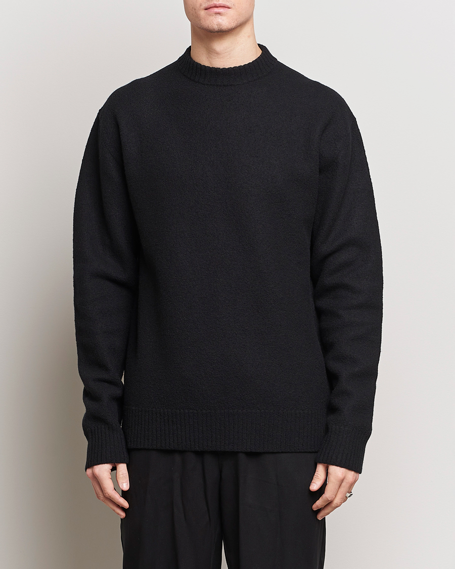 Men | Jil Sander | Jil Sander | Lightweight Merino Wool Sweater Black