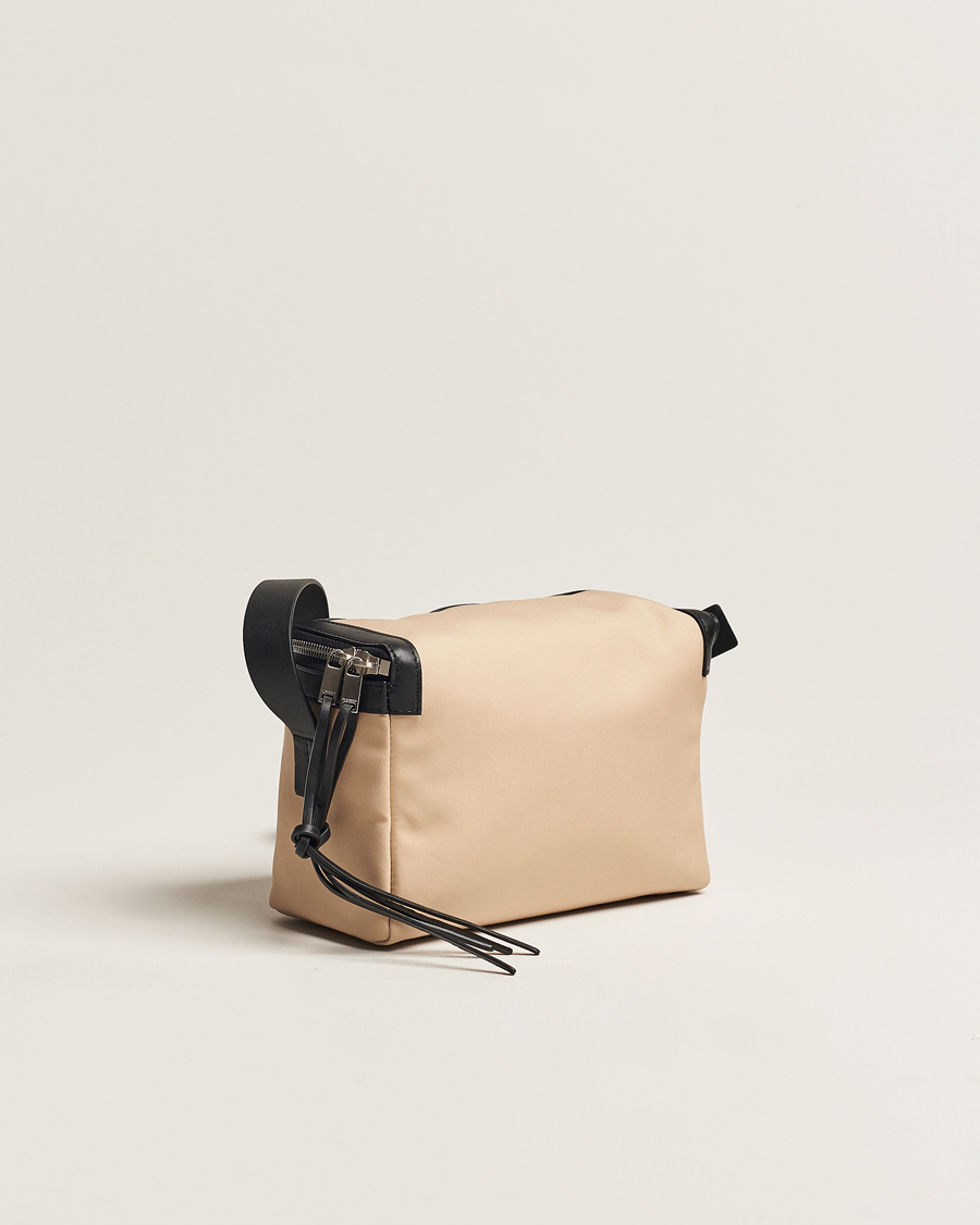 Herren | Jil Sander Cotton/Nappa Cross Body Bag Dark Sand | Jil Sander | Cotton/Nappa Cross Body Bag Dark Sand