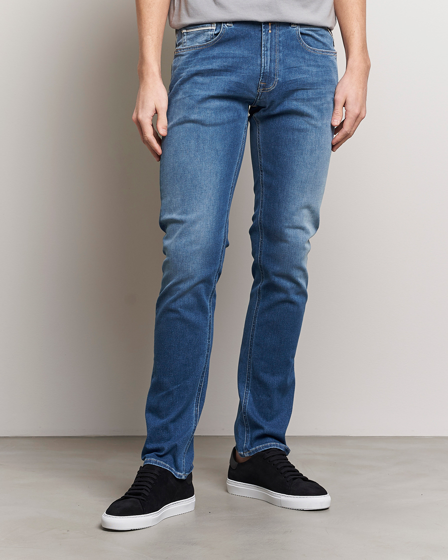 Herren | Blaue jeans | Replay | Grover Straight Fit Hyperflex Jeans Medium Blue