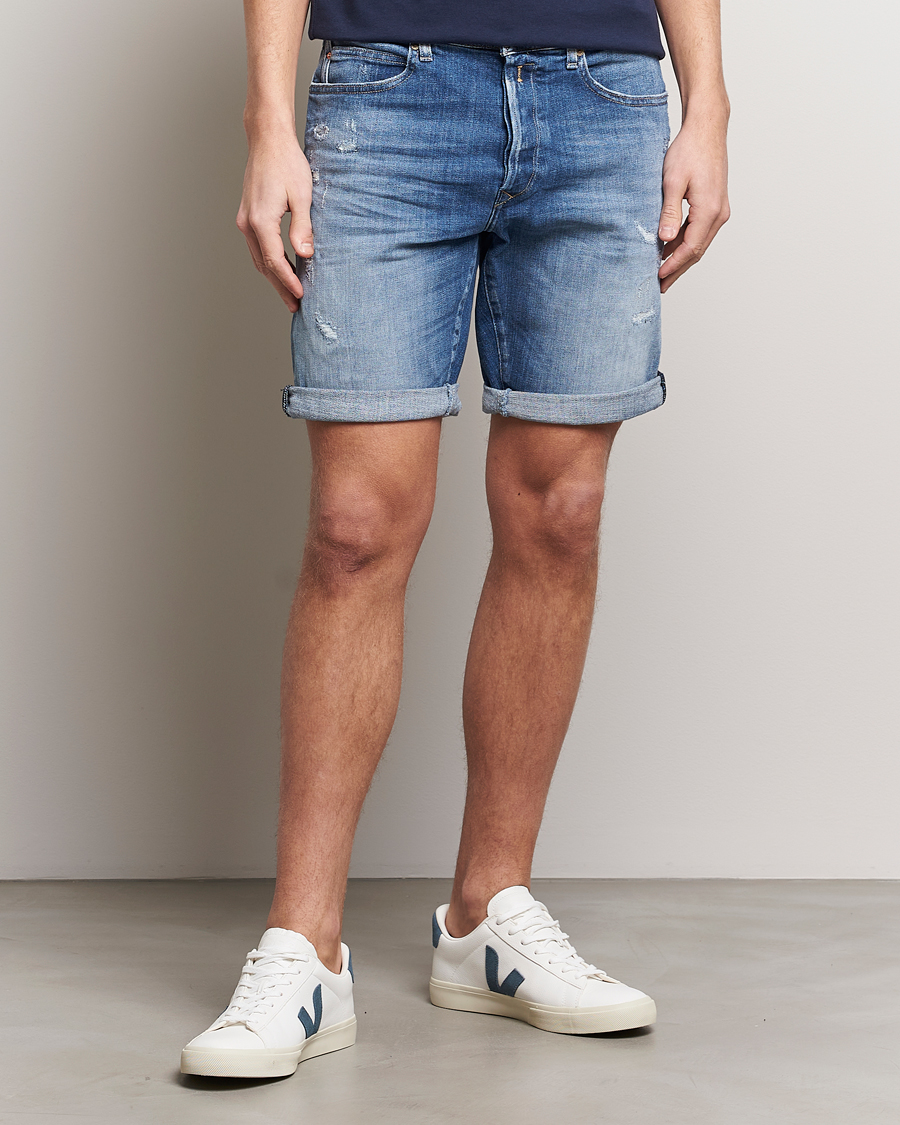 Herren | Shorts | Replay | RBJ901 10 Year Wash Denim Shorts Medium Blue