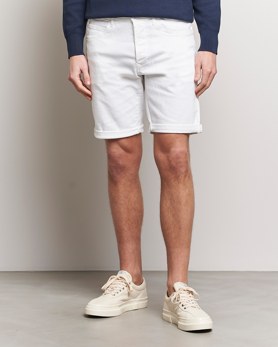 Herren | Kleidung | Replay | RBJ901 Super Stretch Denim Shorts White