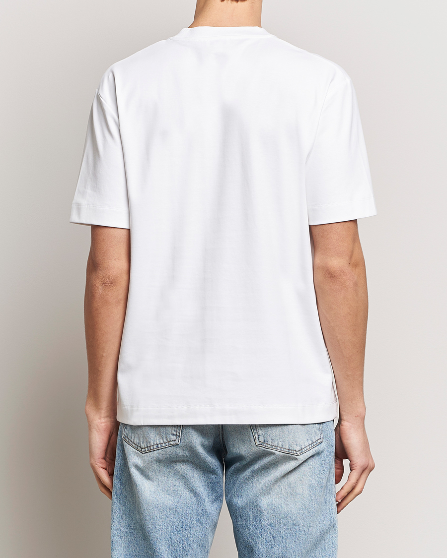 Herren | T-Shirts | Sunspel | Heavyweight Mock Neck T-Shirt White