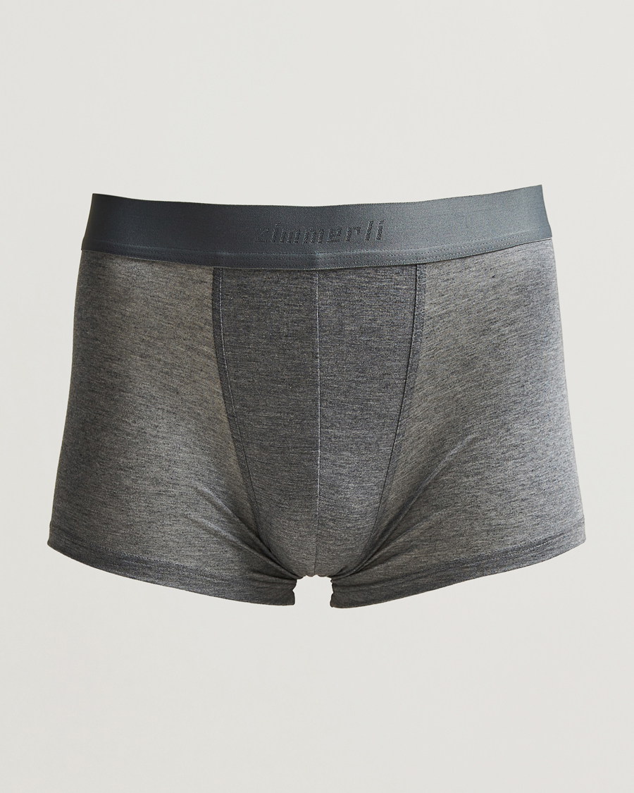 Herren | Unterwäsche | Zimmerli of Switzerland | Micro Modal Boxer Briefs Grey Melange