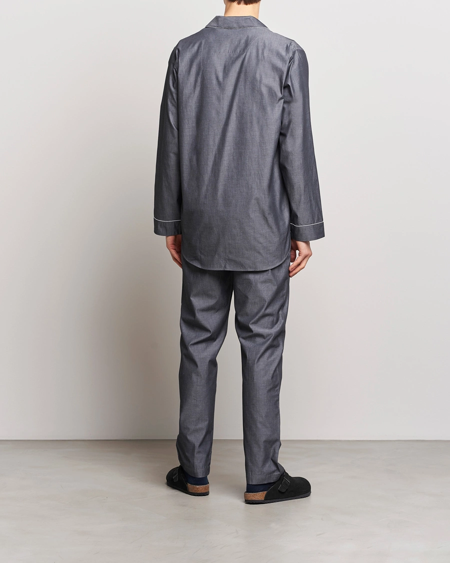 Herren | Pyjamas | Zimmerli of Switzerland | Mercerised Cotton Pyjamas Dark Grey