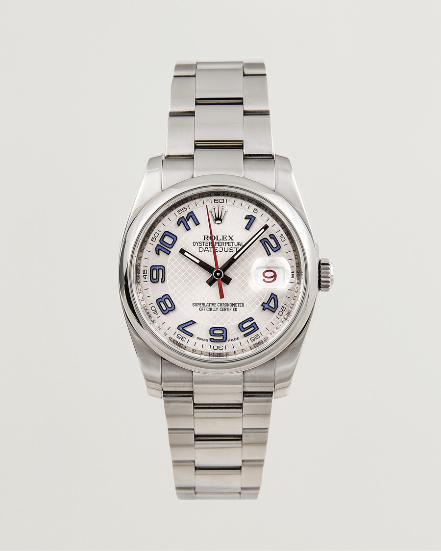 Herren | Rolex Pre-Owned Datejust 116200 Oyster Perpetual Steel Silver | Rolex Pre-Owned | Datejust 116200 Oyster Perpetual Steel Silver