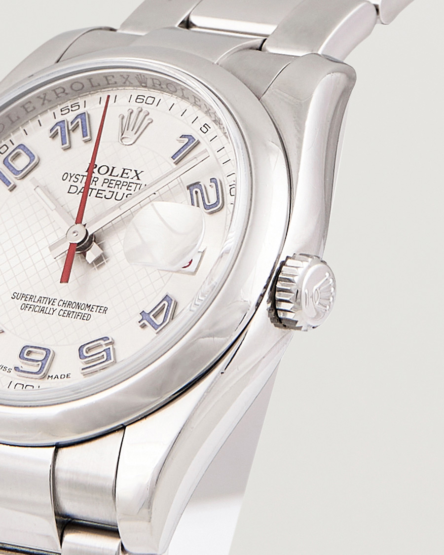 Herren | Rolex Pre-Owned Datejust 116200 Oyster Perpetual Steel Silver | Rolex Pre-Owned | Datejust 116200 Oyster Perpetual Steel Silver