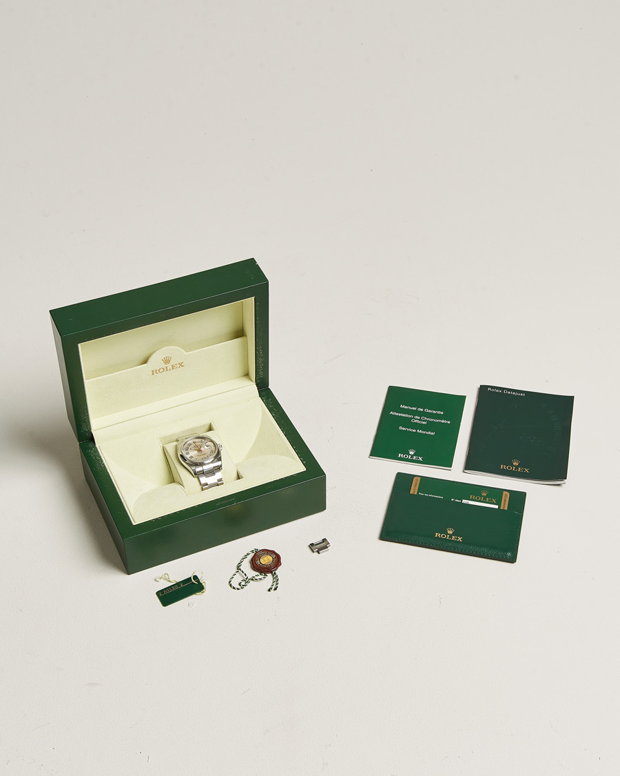 Herren | Rolex Pre-Owned Datejust 116200 Oyster Perpetual Steel Silver | Rolex Pre-Owned | Datejust 116200 Oyster Perpetual Steel Silver