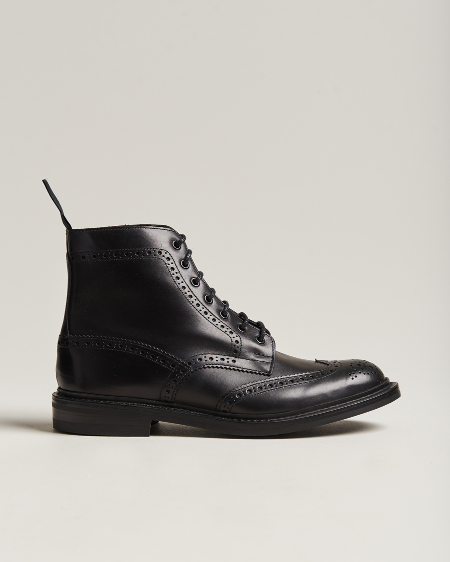 Herren | Boots | Tricker's | Stow Dainite Country Boots Black Calf