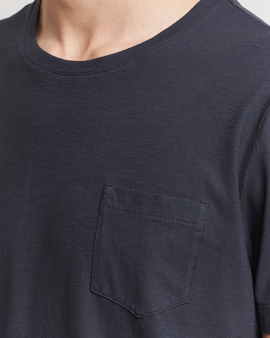 Herren | T-Shirts | Massimo Alba | Panarea Watercolor T-Shirt Black