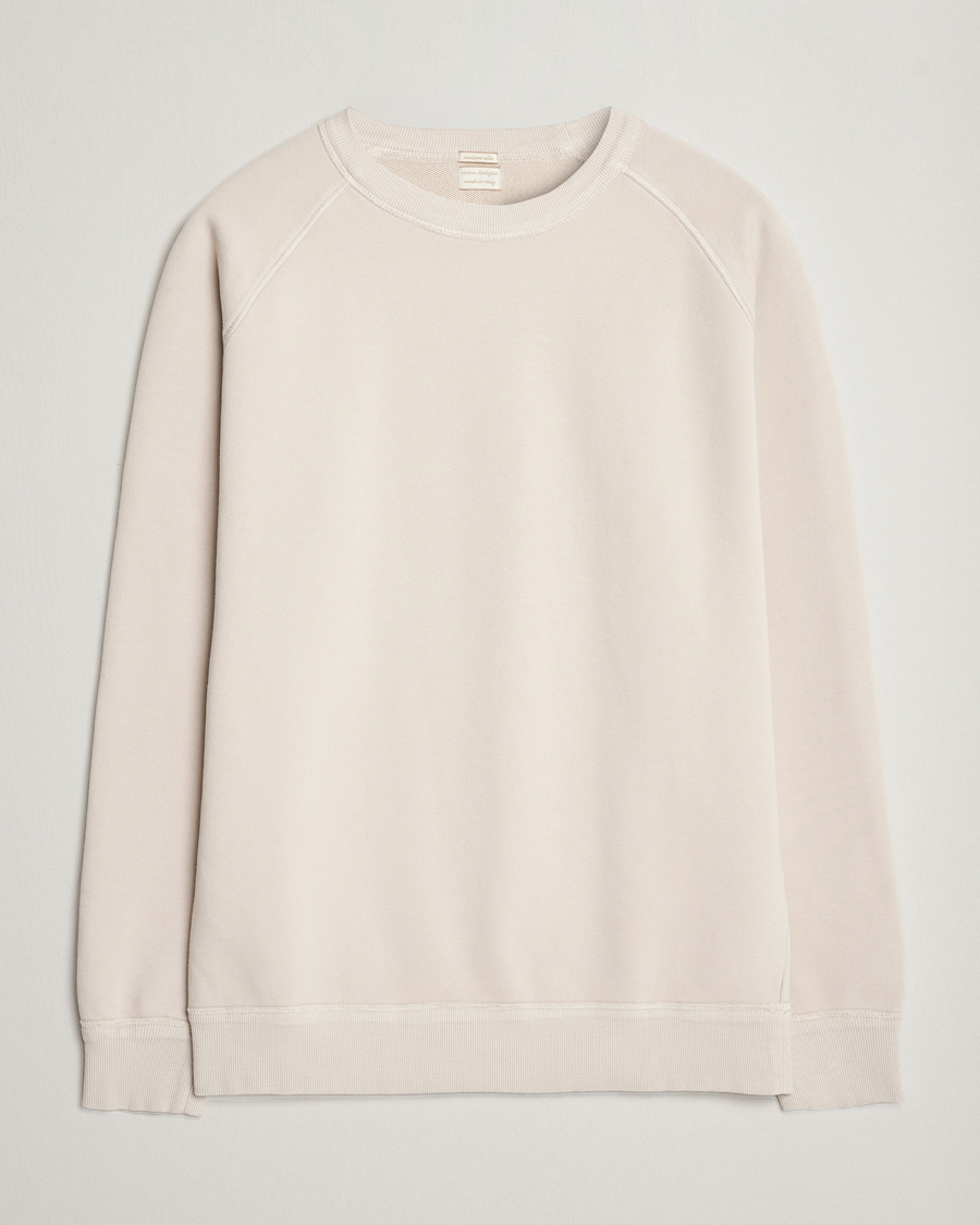 Herren | Pullover | Massimo Alba | Freesport Fleece Cotton Sweatshirt Light Beige