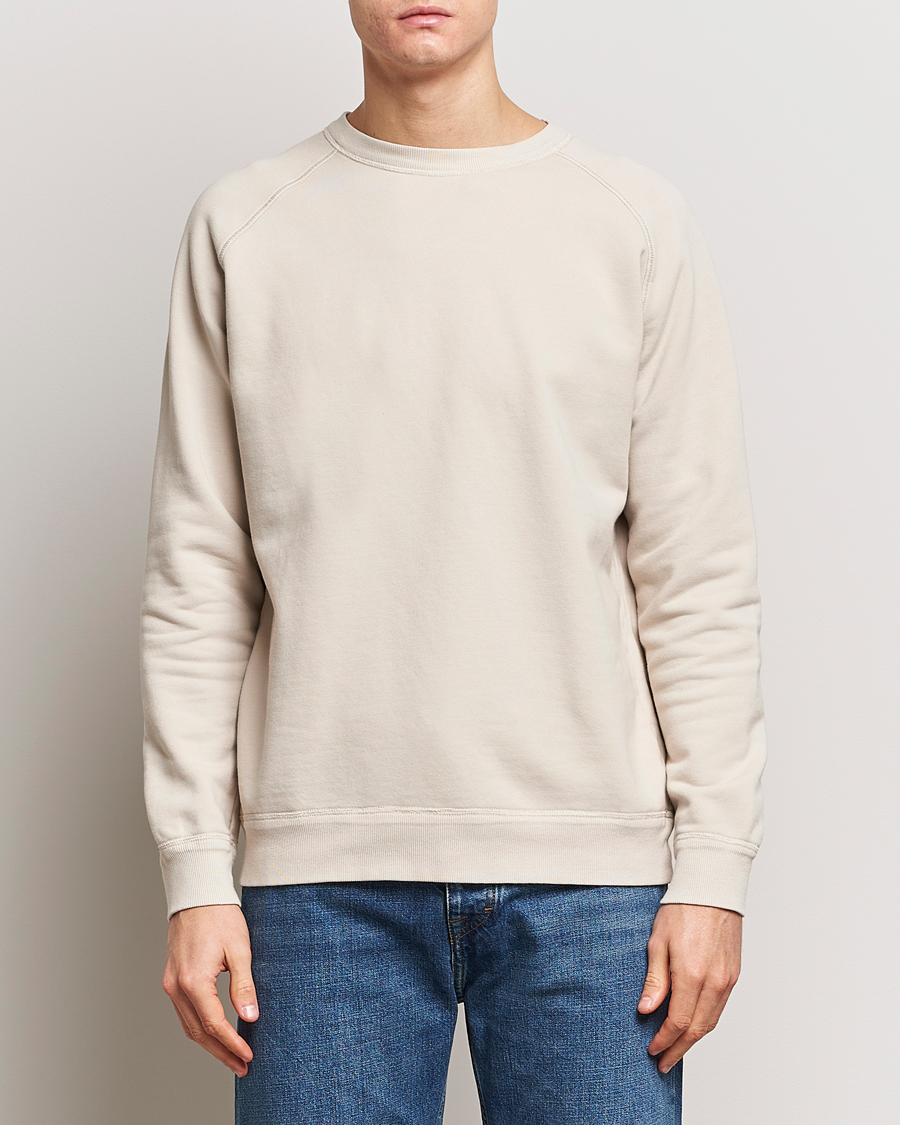 Herren | Pullover | Massimo Alba | Freesport Fleece Cotton Sweatshirt Light Beige
