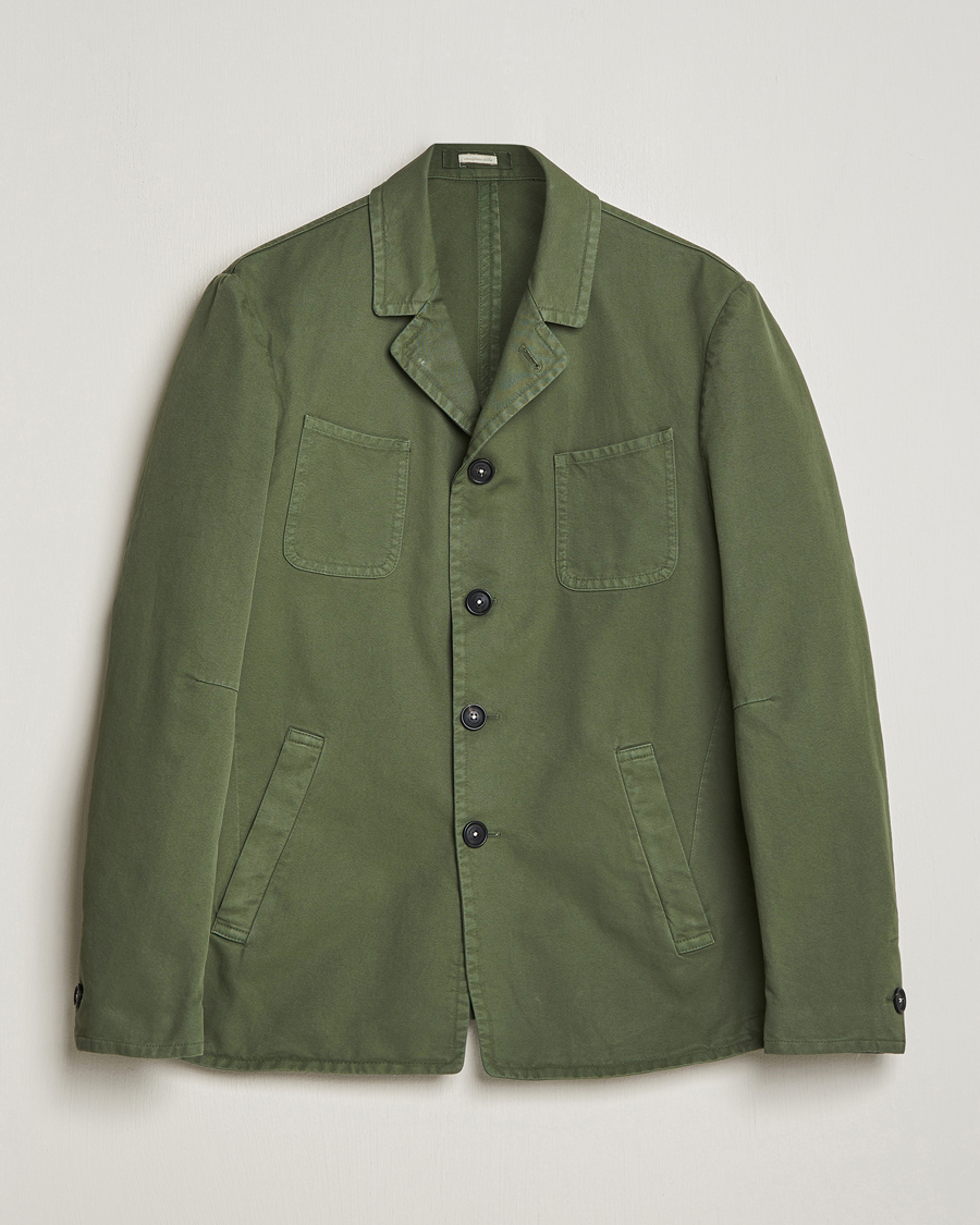 Herren | Jacken | Massimo Alba | Solex Cotton Work Jacket Military Green