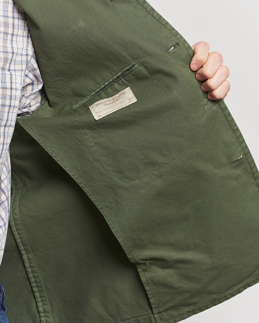 Herren | Jacken | Massimo Alba | Solex Cotton Work Jacket Military Green