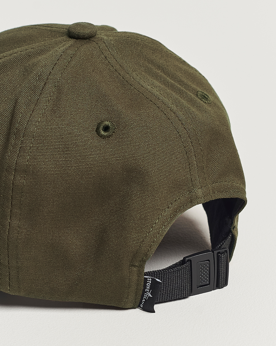 Herren | Stone Island Classic Cotton Cap Military Green | Stone Island | Classic Cotton Cap Military Green