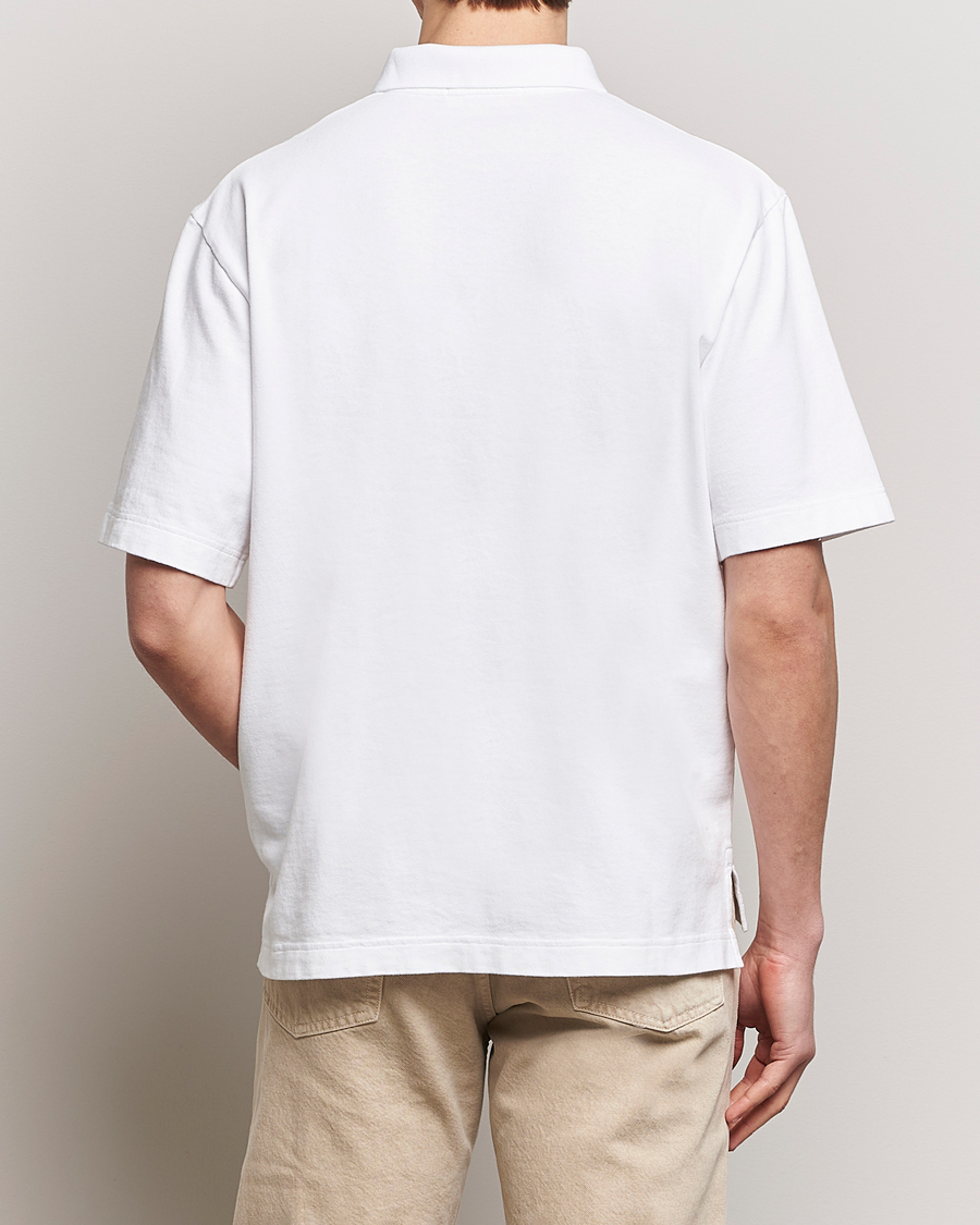 Herren | Poloshirts | Stone Island | Marina Striped Cotton Poloshirt White