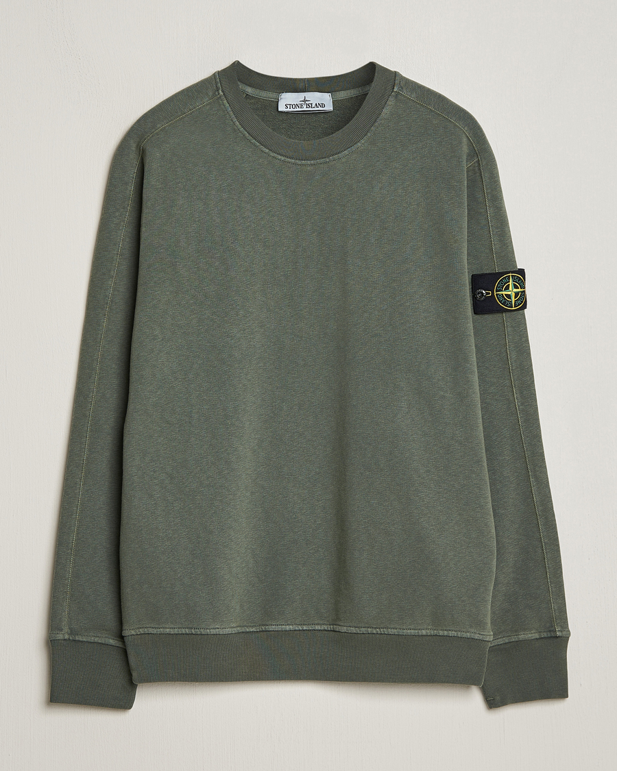 Herren | Pullover | Stone Island | Garment Dyed Cotton Old Effect Sweatshirt Musk