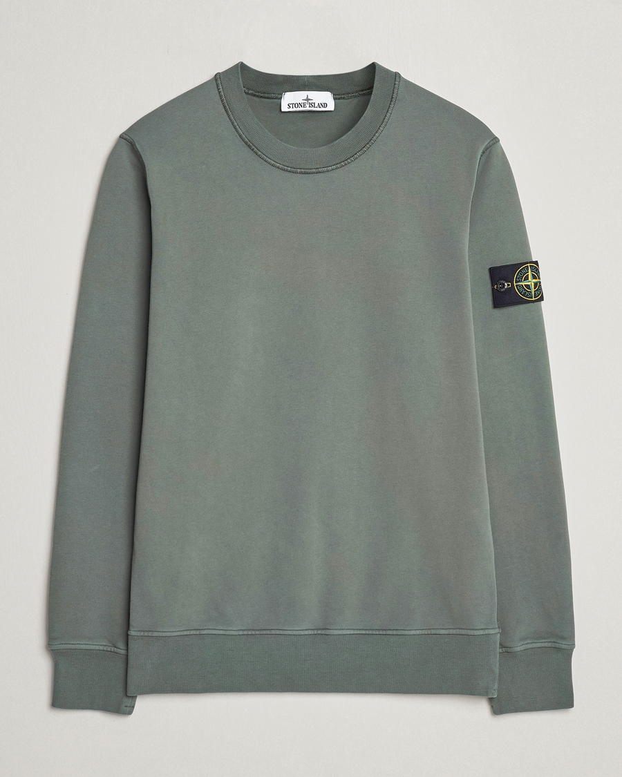 Herren | Pullover | Stone Island | Garment Dyed Cotton Sweatshirt Musk