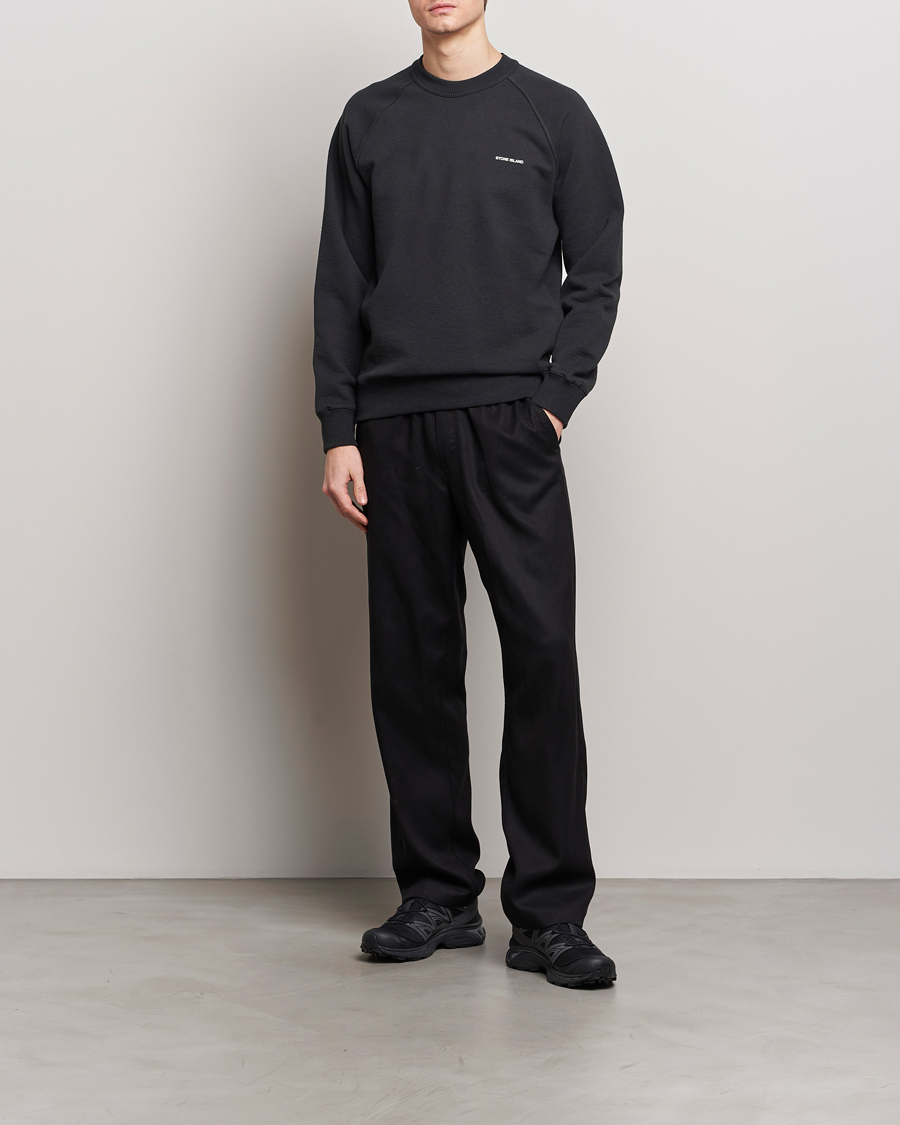 Herren | Pullover | Stone Island | Heavy Cotton Fleece Sweatshirt Black