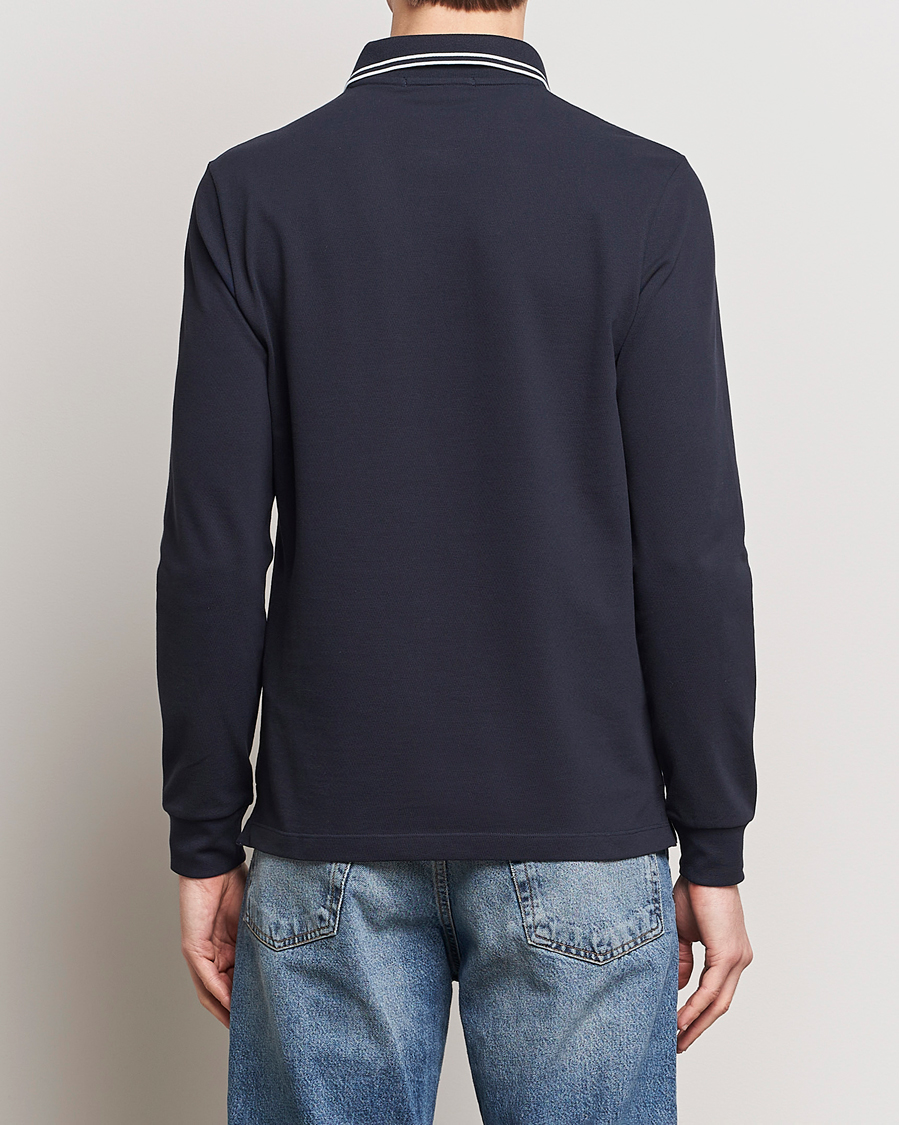 Herren | Pullover | Stone Island | Organic Cotton Stretch Pique Navy Blue