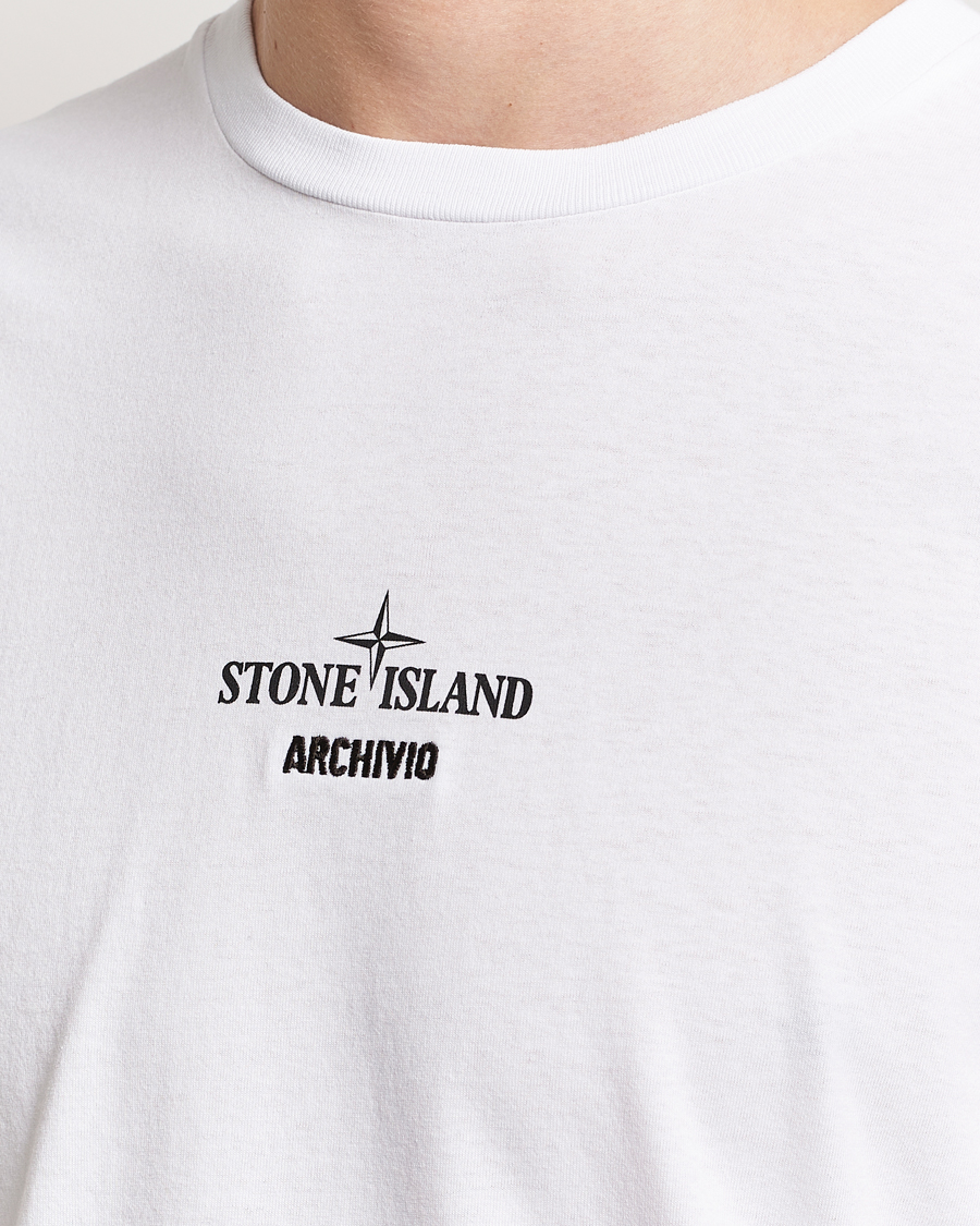 Herren | T-Shirts | Stone Island | Archivio Print T-Shirt White