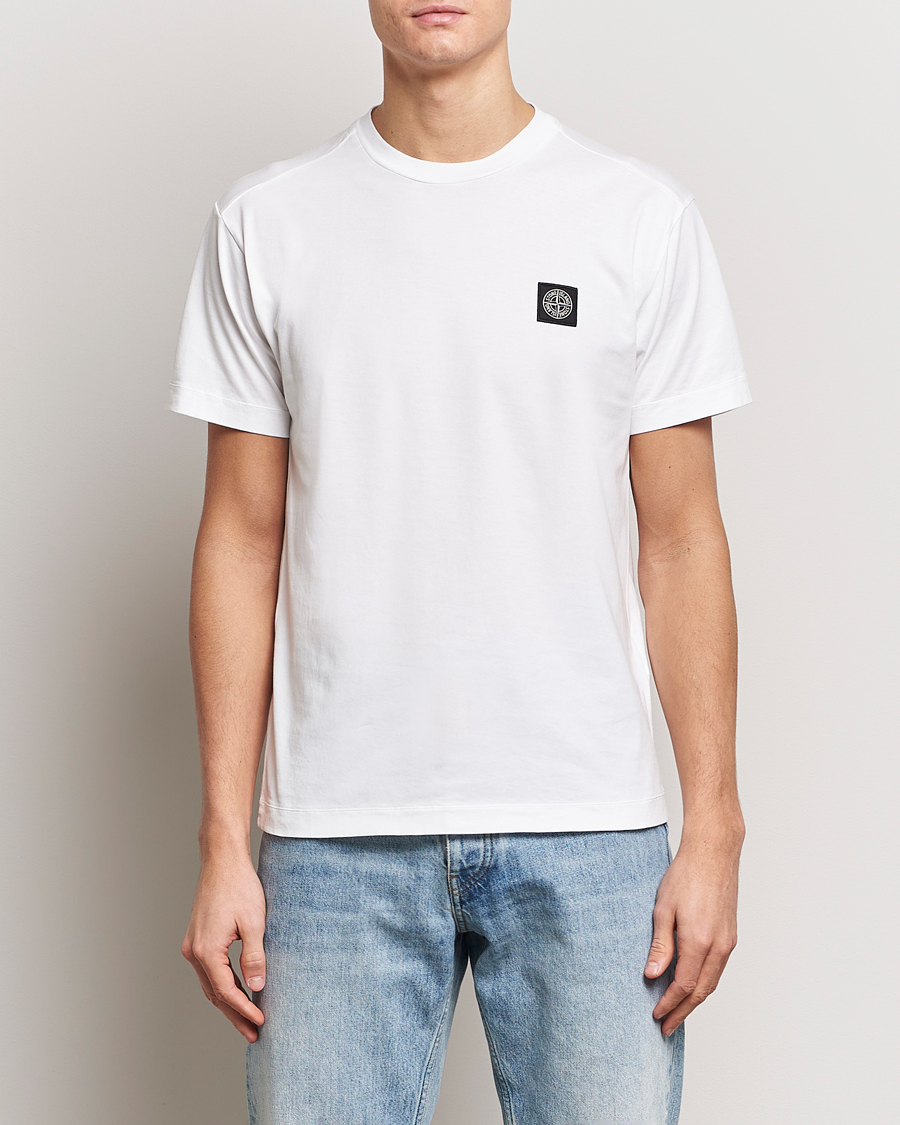 Herren | T-Shirts | Stone Island | Garment Dyed Cotton Jersey T-Shirt White