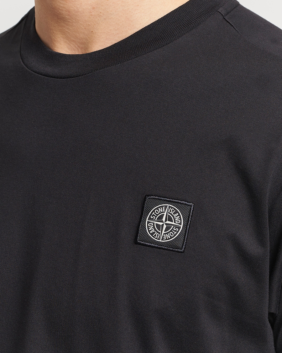 Herren | T-Shirts | Stone Island | Garment Dyed Cotton Jersey T-Shirt Black