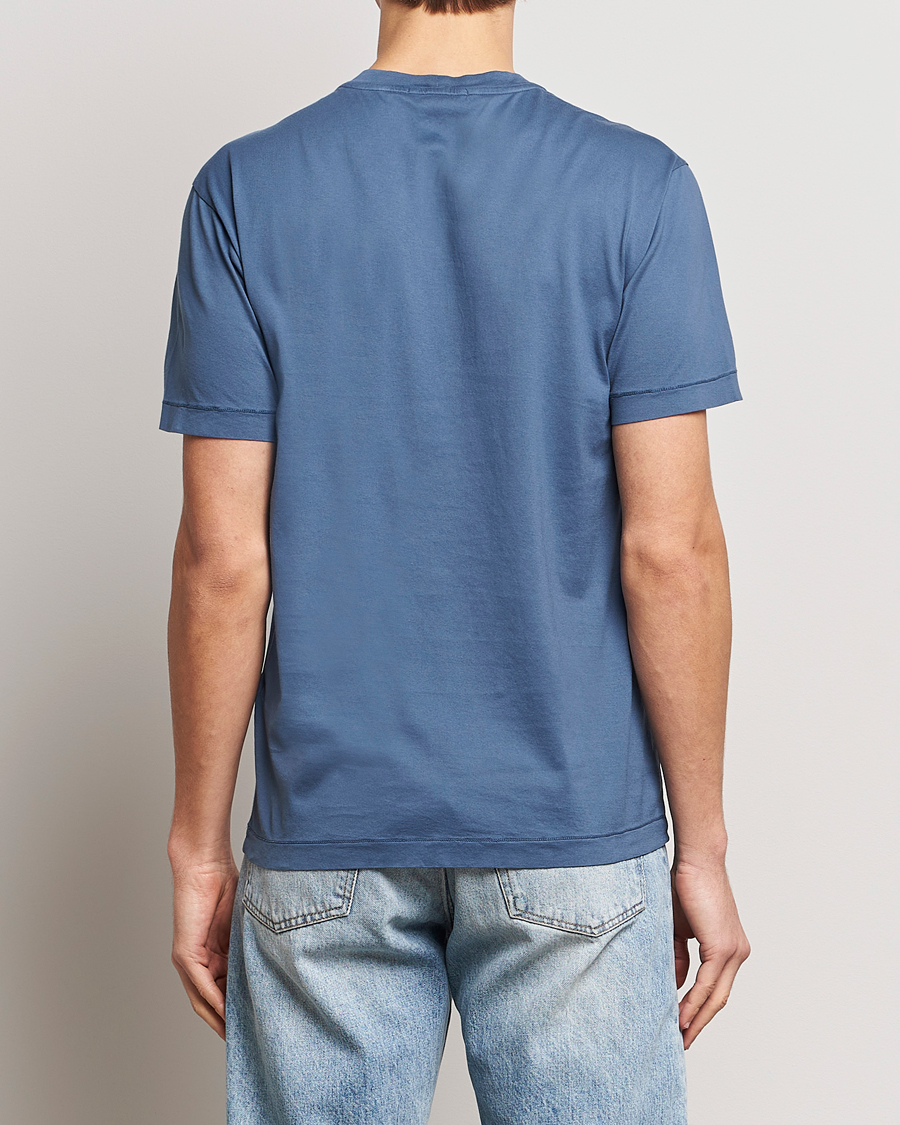 Herren | T-Shirts | Stone Island | Garment Dyed Cotton Jersey T-Shirt Dark Blue