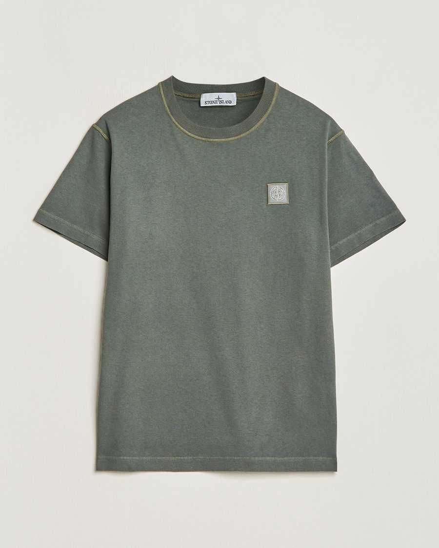 Herren | T-Shirts | Stone Island | Organic Cotton Fissato Effect T-Shirt Musk